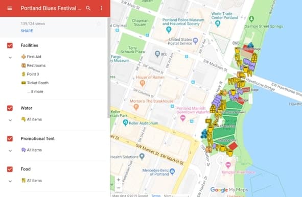 Mapa Google MyMaps