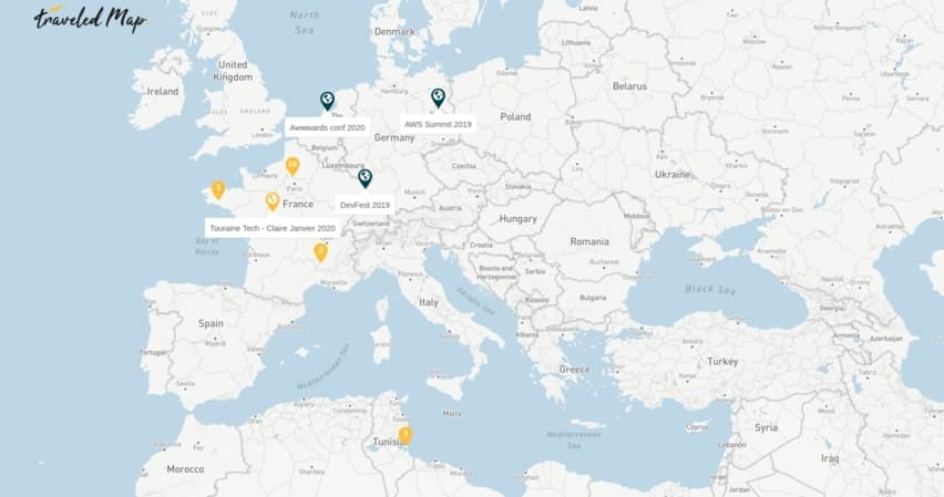 Mapa TraveledMap